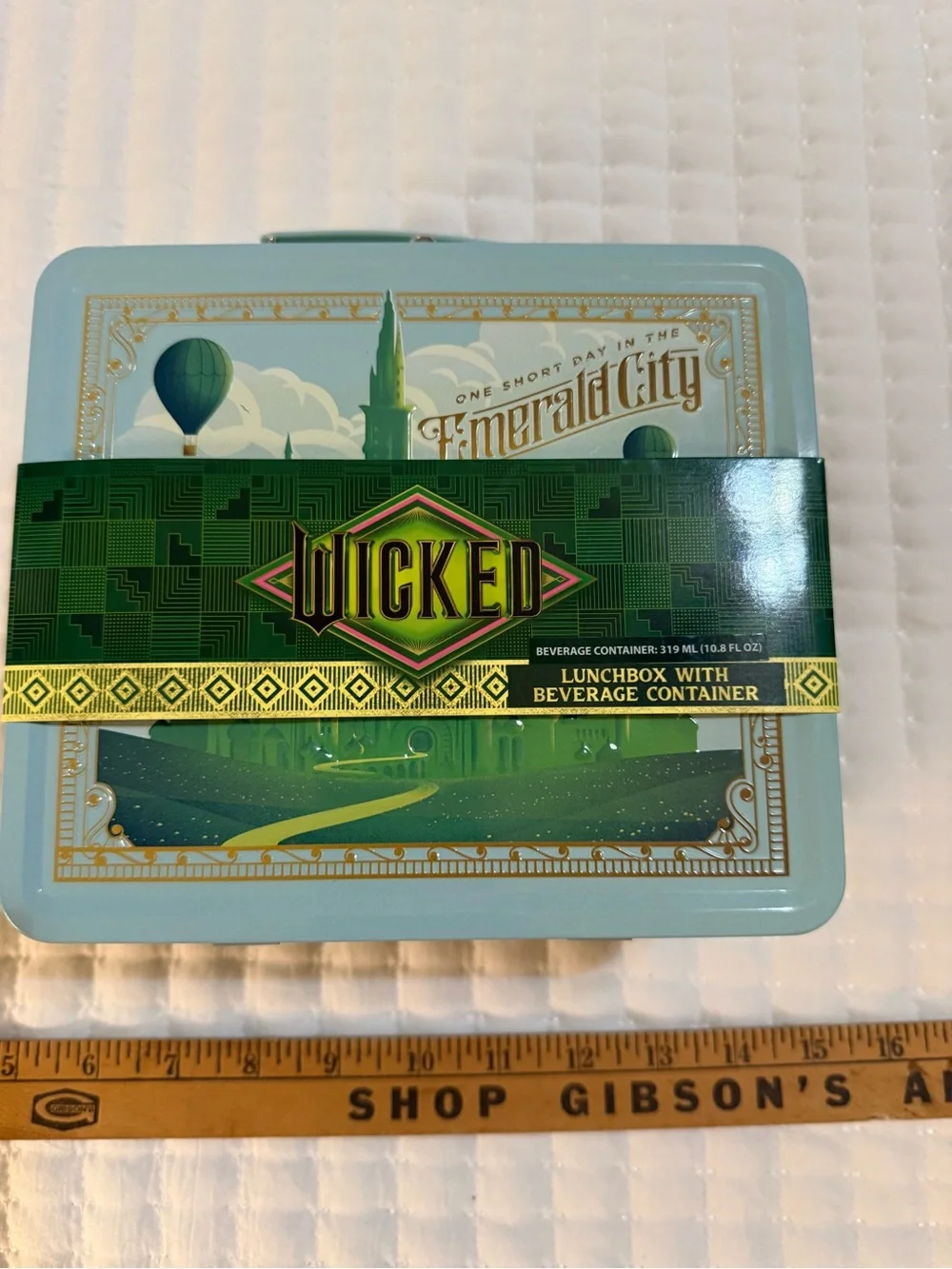 Wicked Emerald City Lunchbox - Light Blue with Green Accents